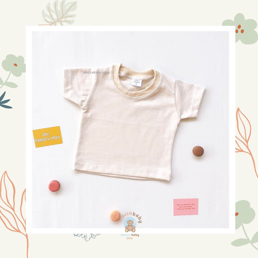 MBSS - BABY COTTON Basic Tee Earthone Series - Kaos Anak / Atasan Anak / Kaos Bayi / Atasan Bayi