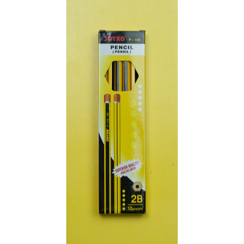 

PENSIL KAYU JOYKO P - 105 2B ( 1 BOX = 12 PCS )
