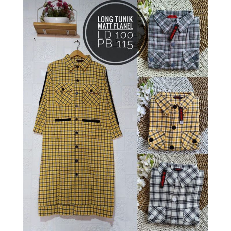 TUNIK JEVANNI / TUNIK FLANEL / TUNIK KOTAK