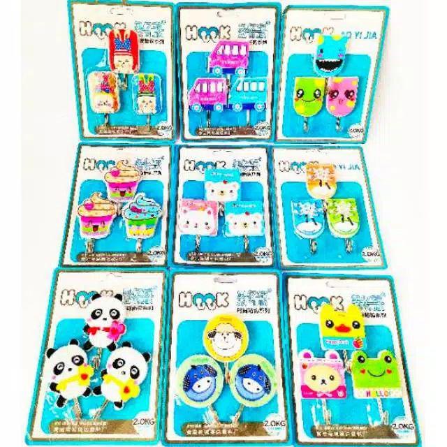 Min Beli 2 Pack Hook Dinding /  Hanger Baju / Gantungan Baju Dinding / Gantungan Baju Tempel Dinding
