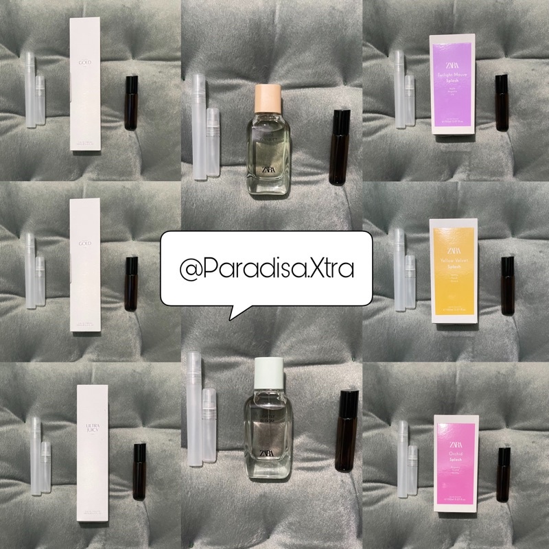 Share Decant Parfum Zara/ Share in Bottle Tester Parfum Zara Women Nude Bouquet, Lighty Bloom, Gold,