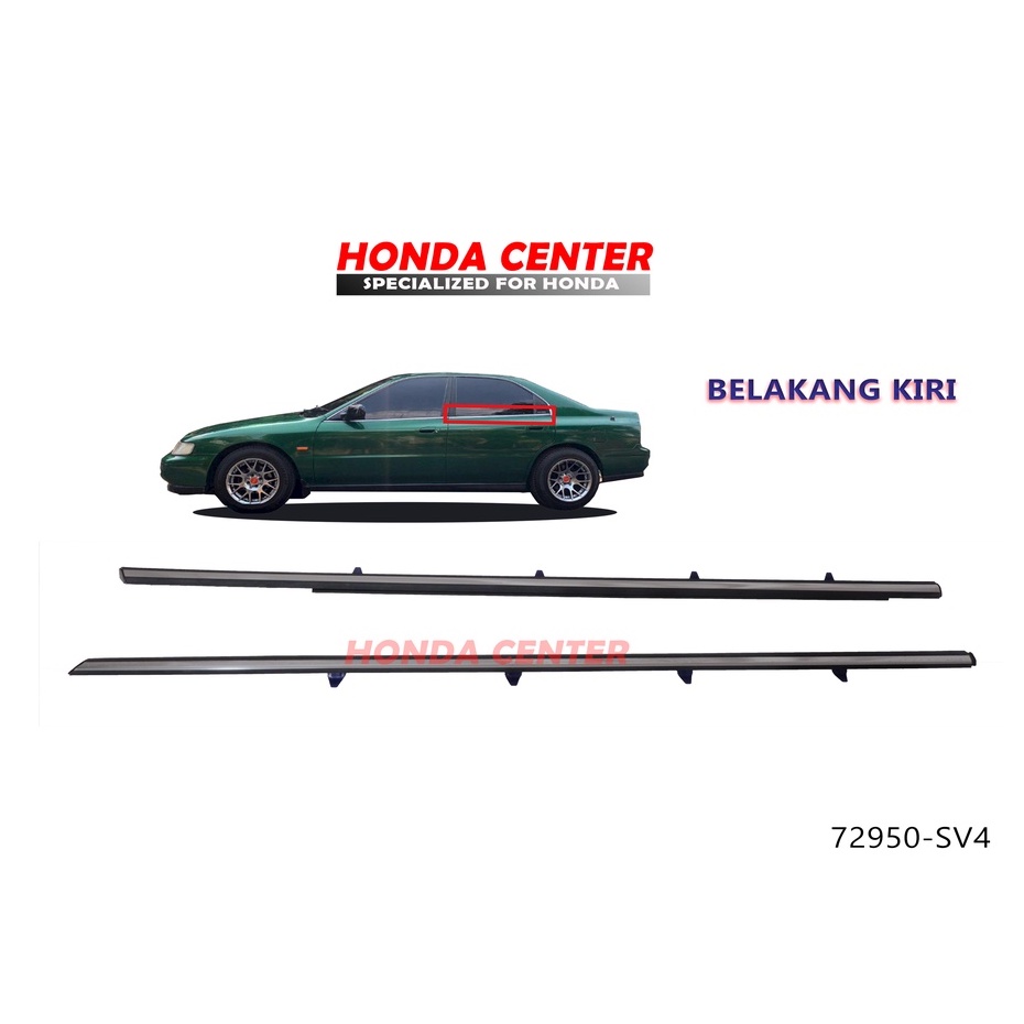 pelipit karet kaca pintu luar accord sv4 cielo 1994 1995 1996 1997 belakang kiri