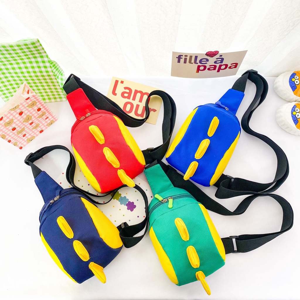 HappyOliver TREX SLINGBAG tas import anak resleting tas slempang anak laki perempuan