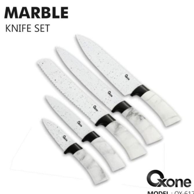 

Oxone 5Pcs Knife Set Ox-617 Pisau Dapur White Marble 9Nwxdxu83W