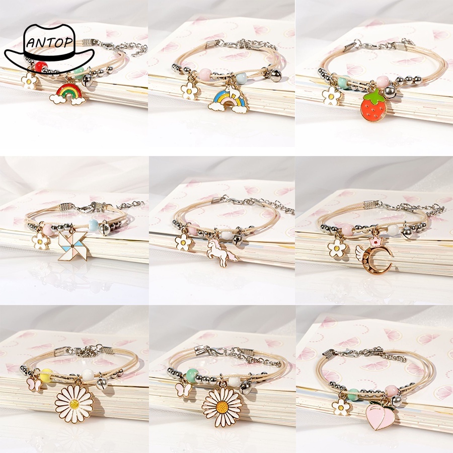 Daisy Gelang Couple Etnik Bead Tali Persahabatan Braided Bracelet/Mahasiswa Friendship Adjustable Fashion Aksesoris ANTOP