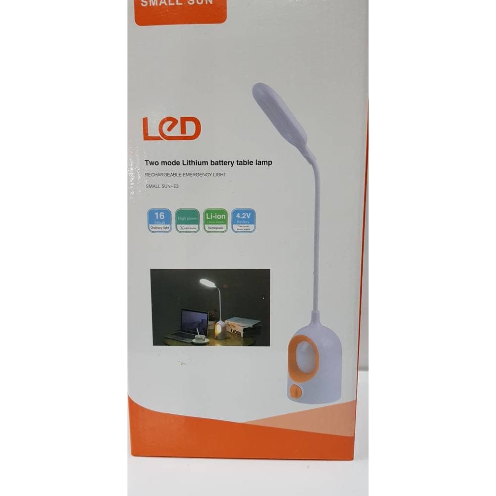 ZY-E3 lampu belajar 2 mode lithium led table lamp small sun