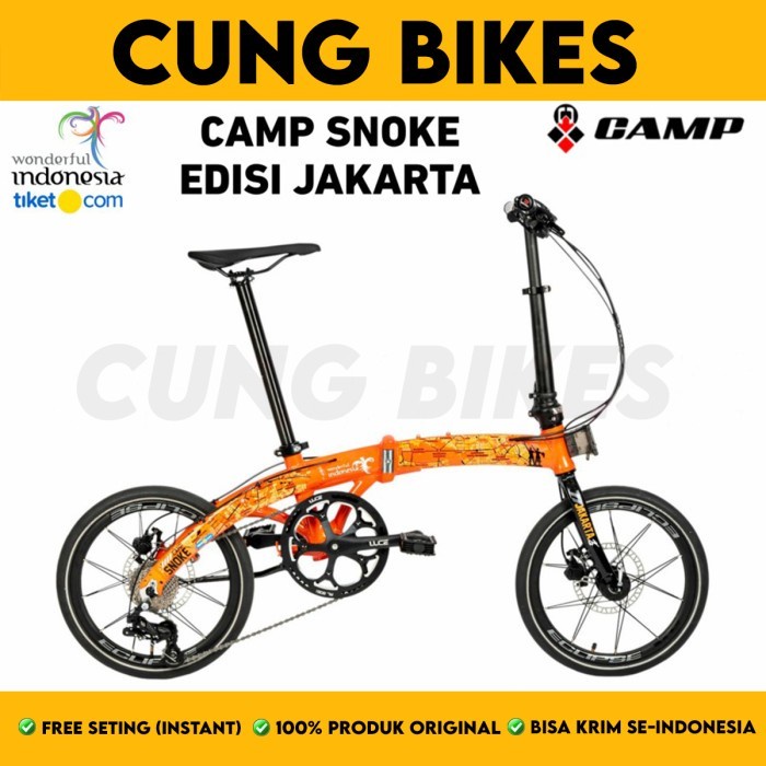 Sepeda lipat 16 inch folding bike Camp Snoke Jakarta Wonderful Indonesia edition