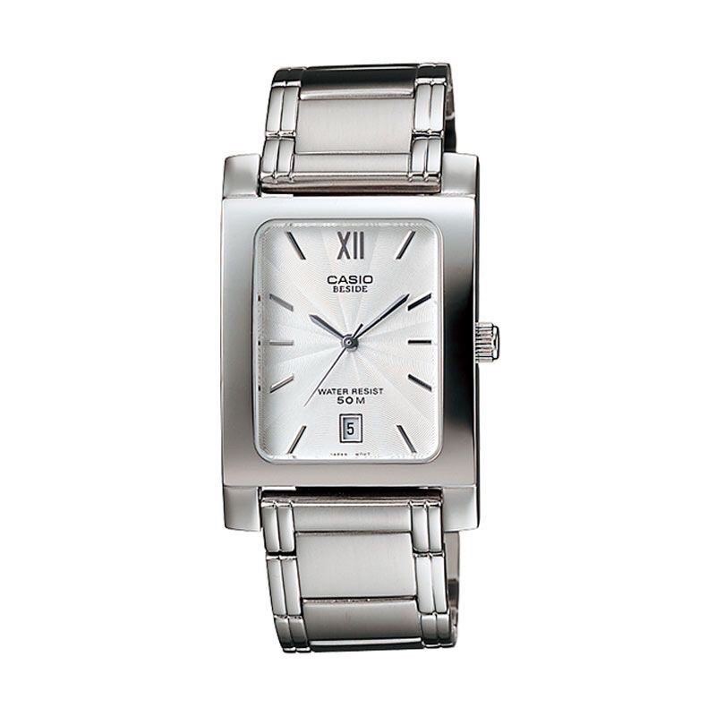 JAM TANGAN CASIO BEM100D-7A3VDE STAINLESS ORIGINAL GARANSI RESMI CASIO