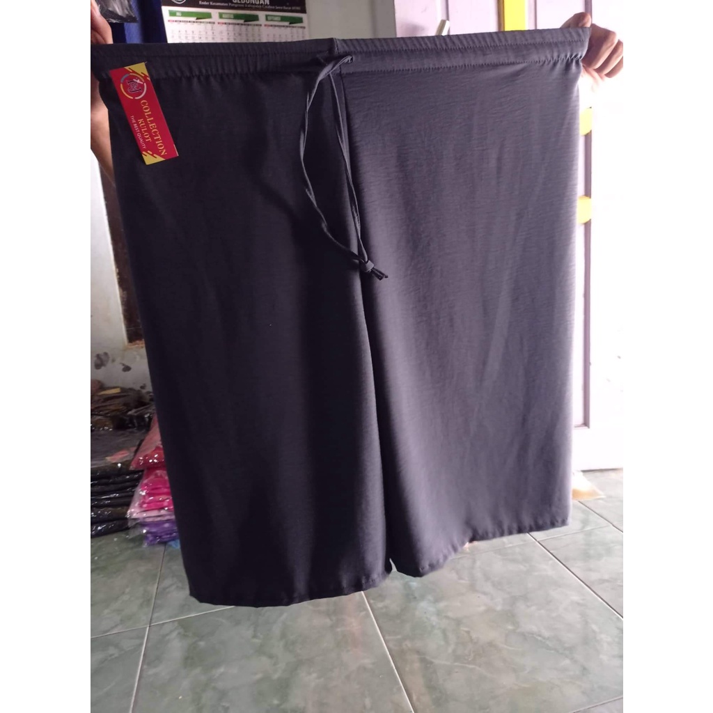 YES Celana Pendek Jumbo Crinkle Airflow Tali Pinggang Saku Samping Kanan Kiri