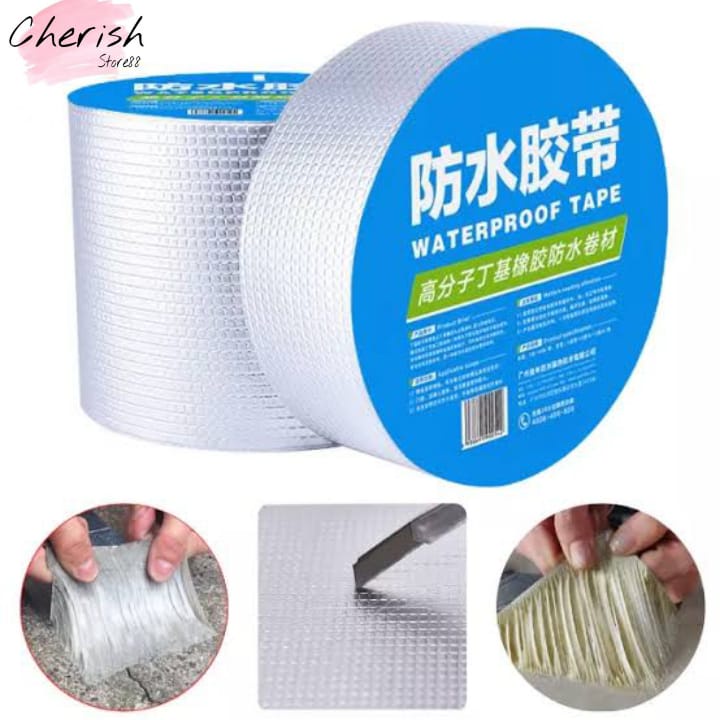 LAKBAN ALUMINIUM 5M DAN 3M ANTI BOCOR DAN TAHAN PANAS FOIL TAPE