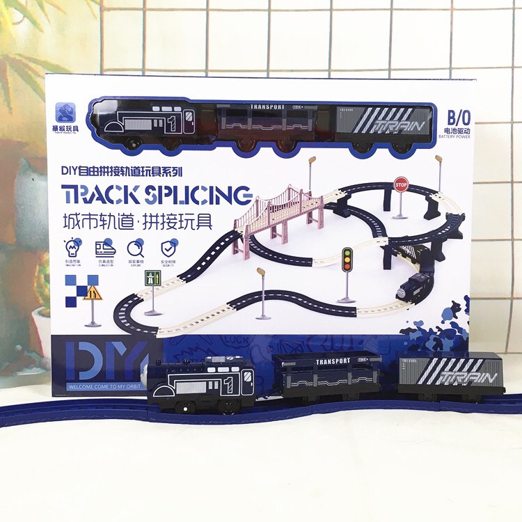 [Js18](331-6)Mainan Kereta Api  3 Gerbong Rail 4.5 Meter / Mainan Anak Kereta Api / Tra