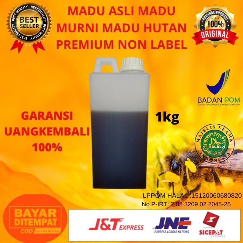

MADU ASLI MADU MURNI MADU HUTAN ASLI ISI 1 KG / NO LABEL