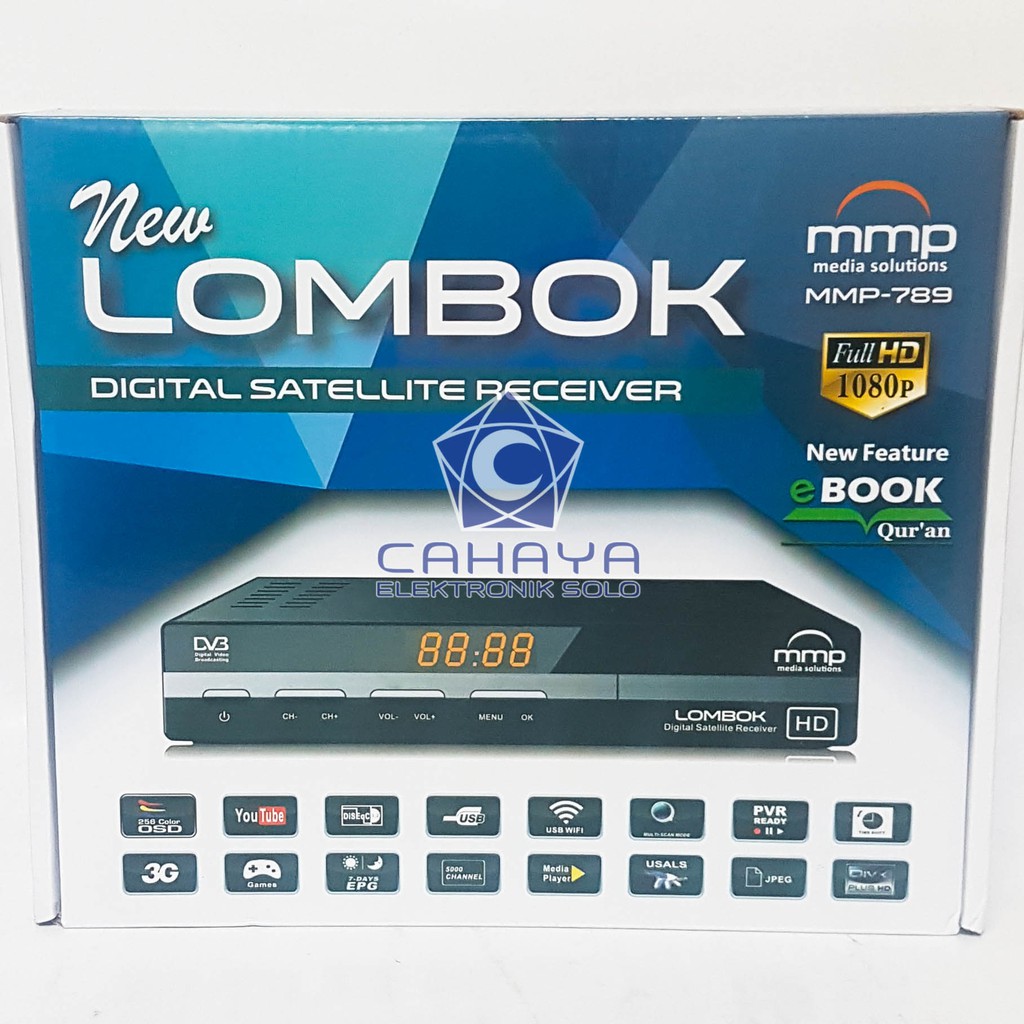 Receiver MMP Lombok NEW HD Parabola Tanberg Powervu MPEG4