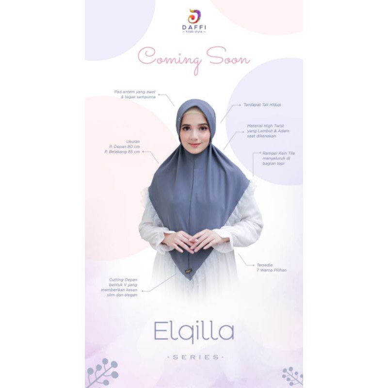 ELQILLA DAFFI  Hijab Jersey Jilbab Jersey Terbaru Jilbab Terbaru Jilbab Daffi Daffi Hijab