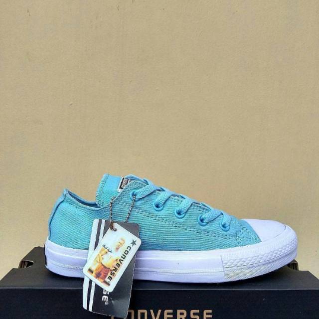 Sepatu Converse Chuck Taylor CT Ice Blue Cewek Cowok Sneakers Keren Murah