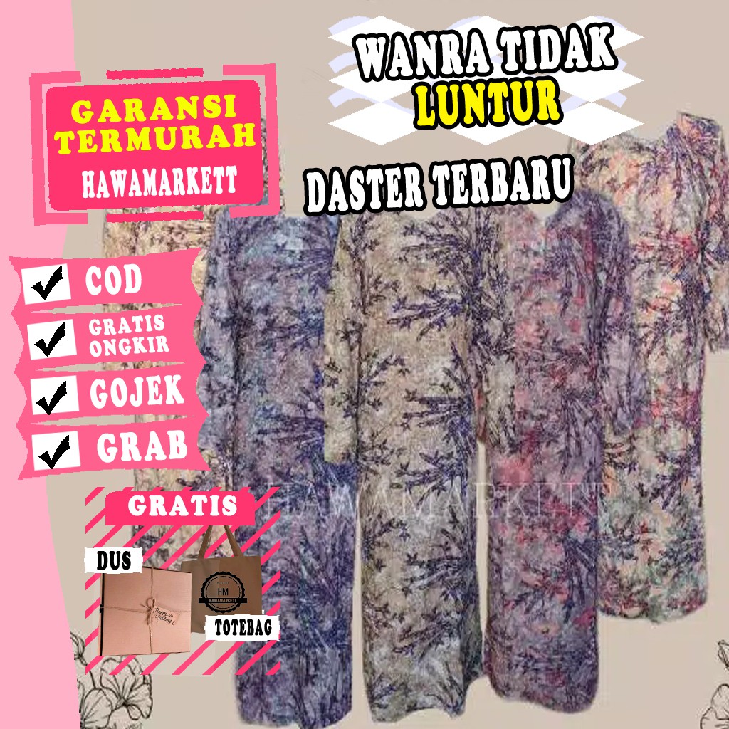 {BISA COD} - DASTER LONGDRES ABSTRAK KOMBO MURAH MAKASSAR