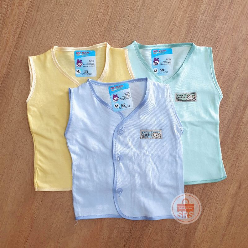 (6 Pcs) Baju Bayi Kensi Newborn E77 0-6 Bulan SNI Excellent 77 | Baju Bayi Baru Lahir Lengan Buntung