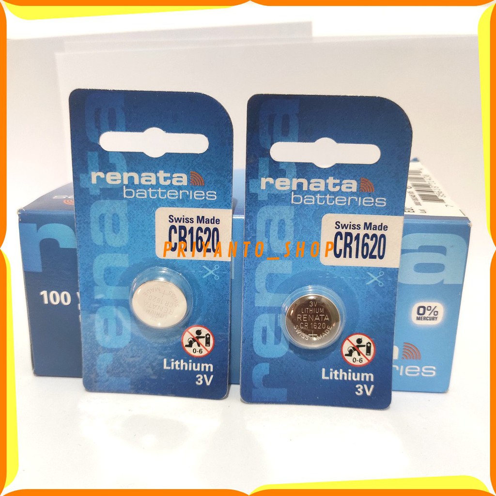 RENATA CR-1620 CR 1620 3V LITHIUM BATTERY BATERE RENATA CR1620 ORIGINAL