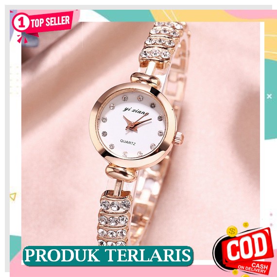 [Will] Jam Tangan Quartz Strap Pu Analog Casual Gaya Retro Untuk Wanita Watch Korean Fashion Jam Tan