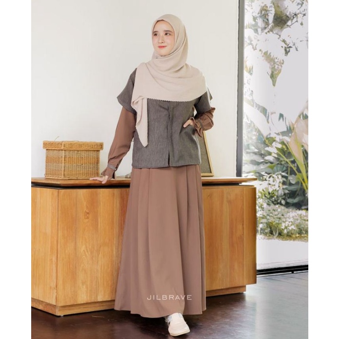 Jilbrave Official - Minami Dress + Outer Terpisah