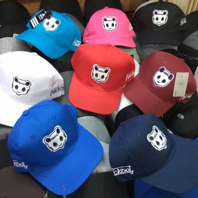 TOPI PANDA KICKOUT - TOPI BASEBALL BORDIR PANDA KICKOUT