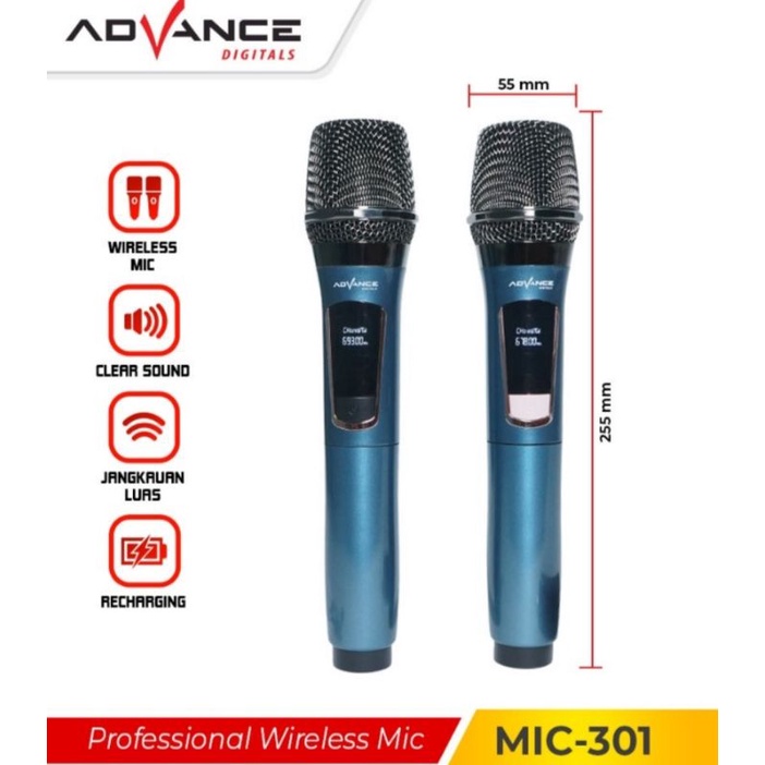 Mixropon Wirles Advance 301. Mix karaoke. Mix Wirles. mix buntung Tanpa kabel. Suara jernih bersih.