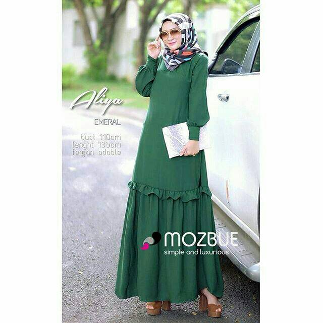 Aliya Dress, DRESS MUSLIM, baju wanita, baju gamis, dress, gamis, Baju gamis, fashion wanita