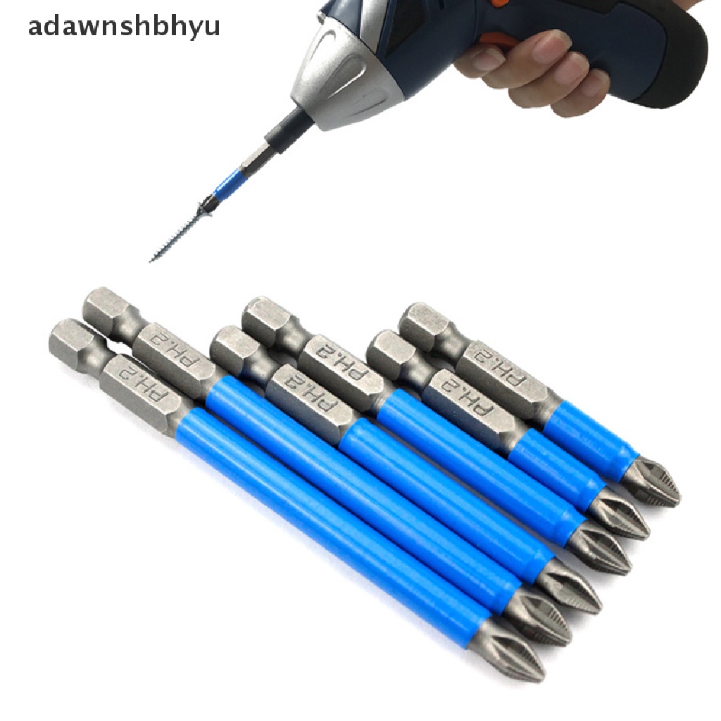 Adawnshbhyu Mata Obeng Listrik Magnetik Anti Slip1Per4 "Hex Shank Precision PH2