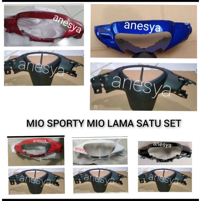 Batok depan belakang mio sporty mio lama satu set merah putih biru hitam