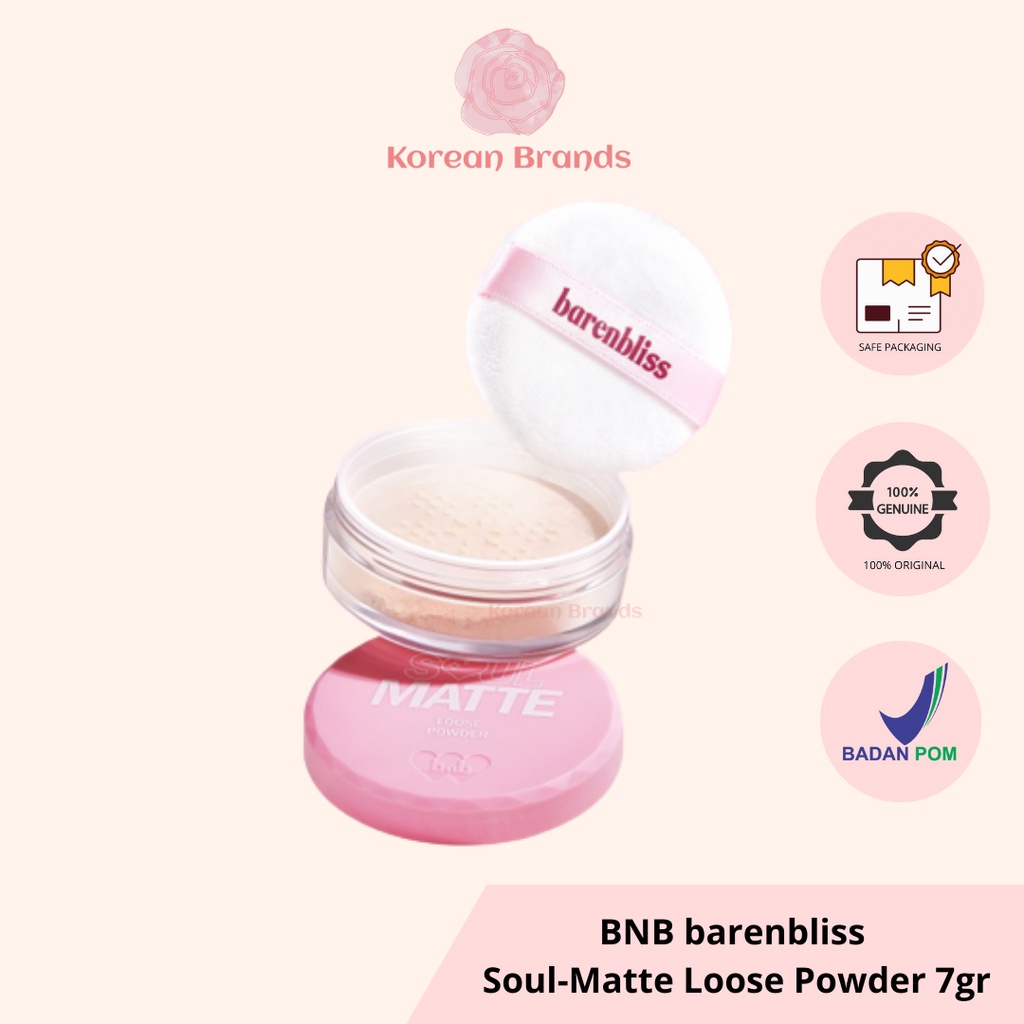 BNB barenbliss Soul-Matte Loose Powder Bedak Tabur 7gr