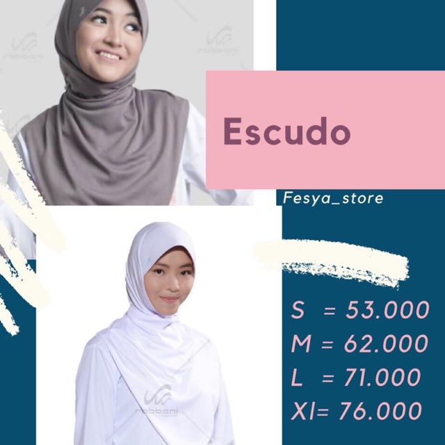 Kerudung Sekolah Rabbani Escudo