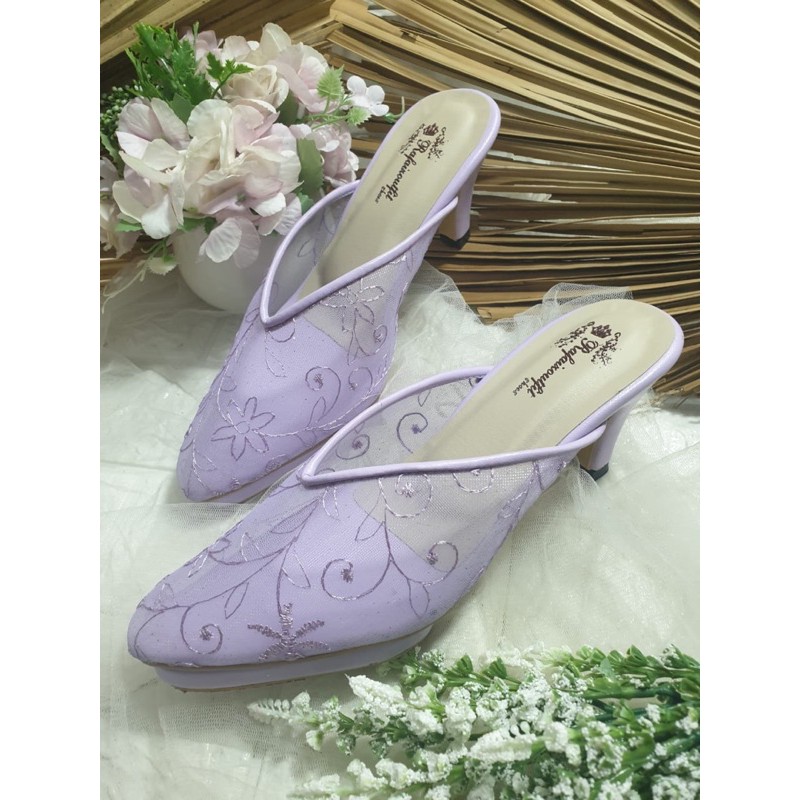 sepatu v johana lilac 7cm lancip platfoam