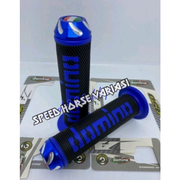 Handgrip Domino model bulu plus jalu CNC bendera Universal