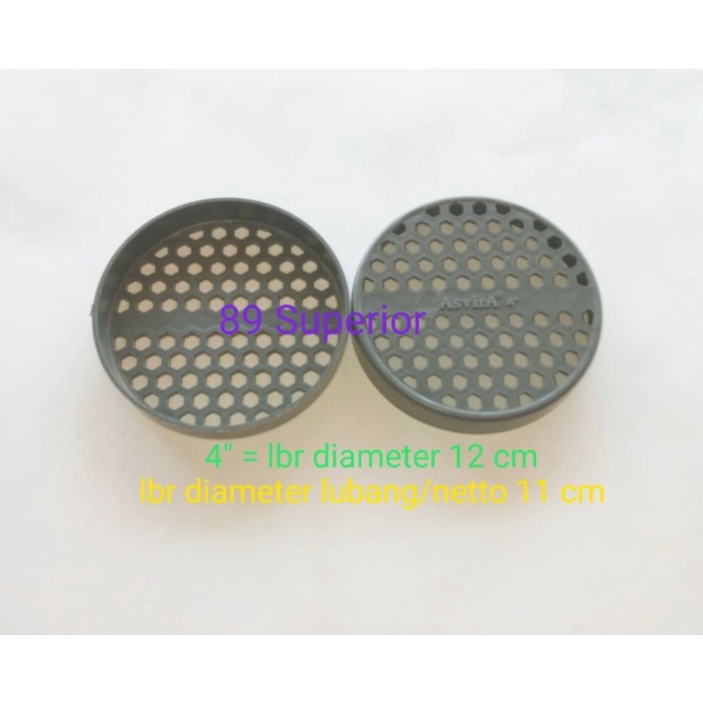 Dop lubang 4" dop bolong saringan 4 inch