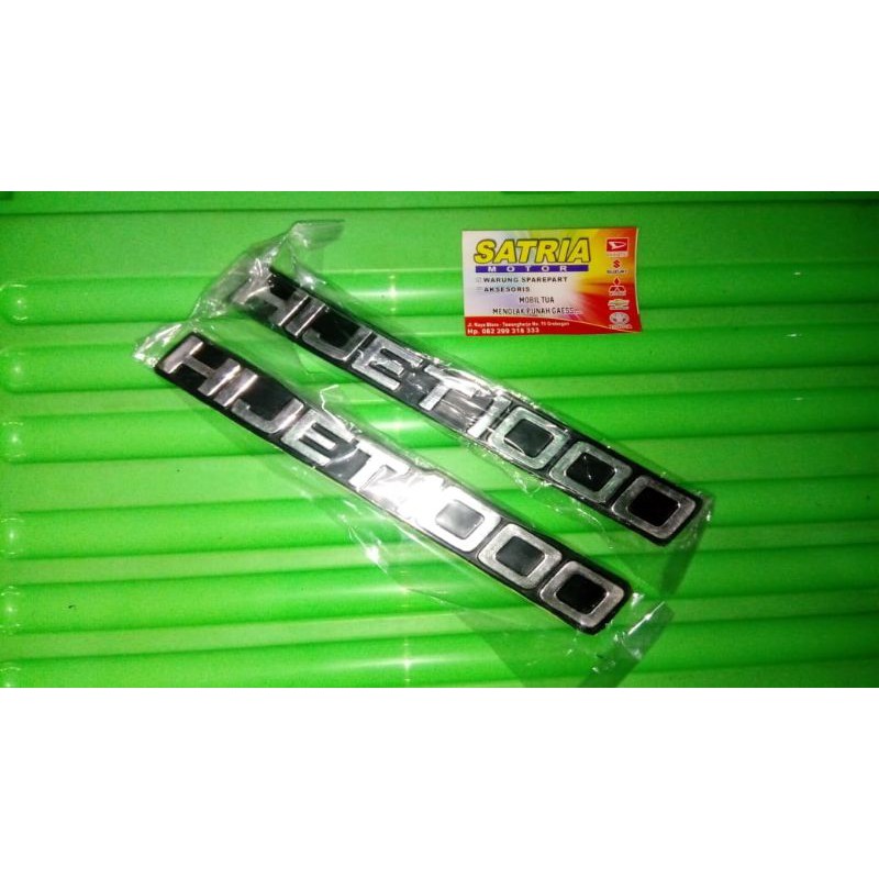 emblem pintu Hijet 1000 crom hitam