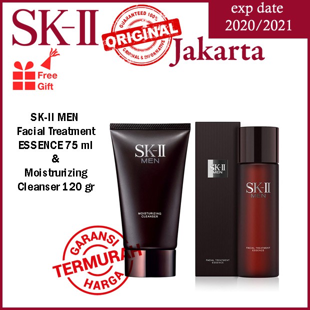 SK-II MEN  Facial Treatment ESSENCE 75 ml &amp; Moistrurizing Cleanser 120 gr