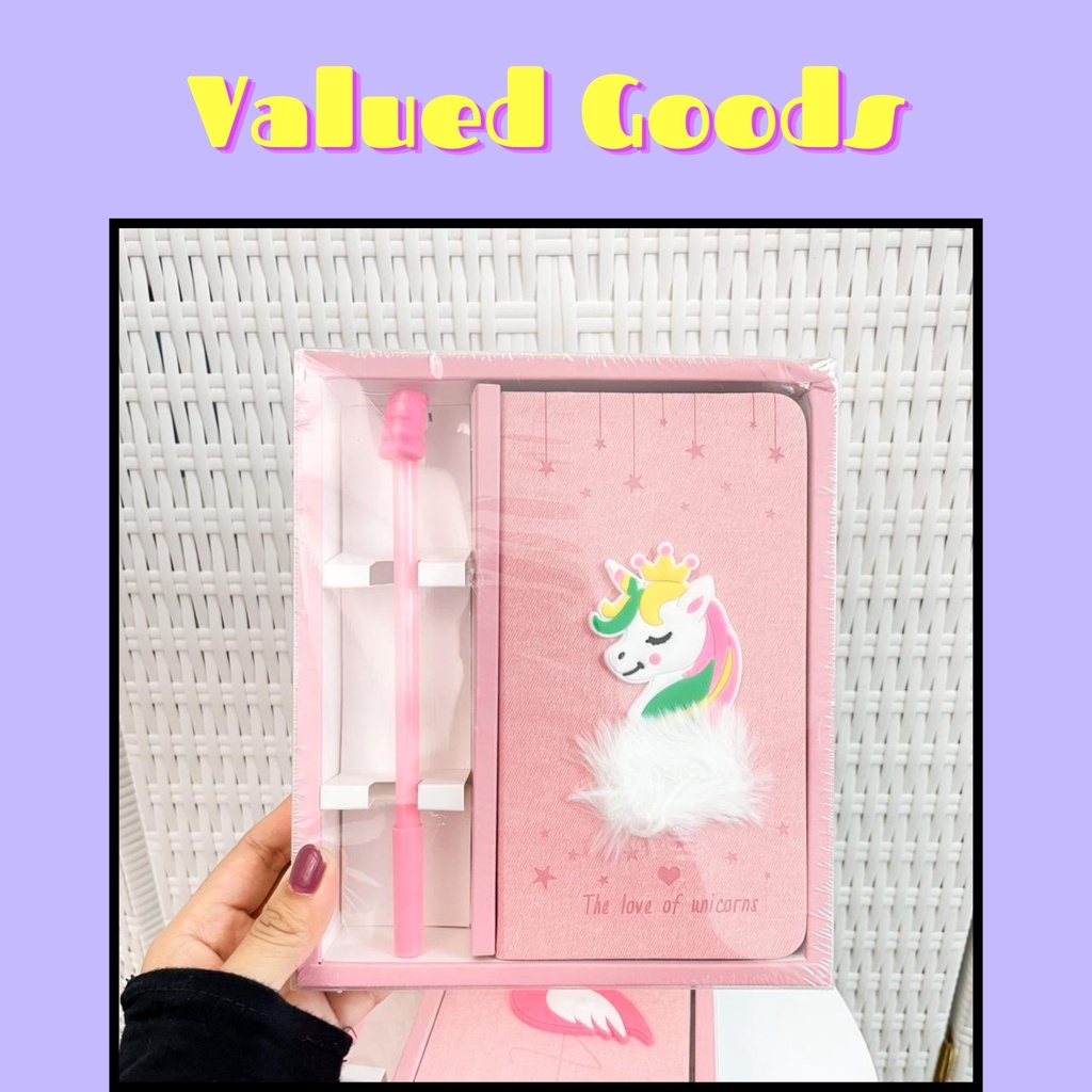 

PAKET BUKU BOX PULPEN LUCU KARAKTER UNICORN PINK