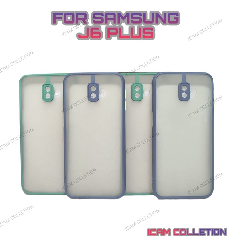 Casing Samsung J6 Plus  Fuze Dove Matte Transparan