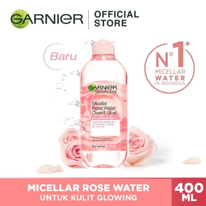 Garnier Micellar Rose Water Clean &amp; Glow 400ml