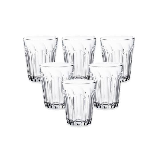 1 Set Isi 6 Pcs Gelas Espresso 120 ml - Gelas Kaca - Gelas Mini Espresso - Gelas Cafe - Gelas Kopi