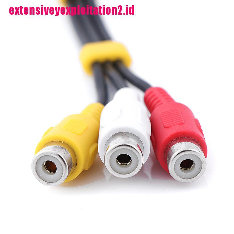 &lt; E2id &amp; &gt; 1Pc Kabel adapter audio video AV 3.5mm male Ke 3 RCA female