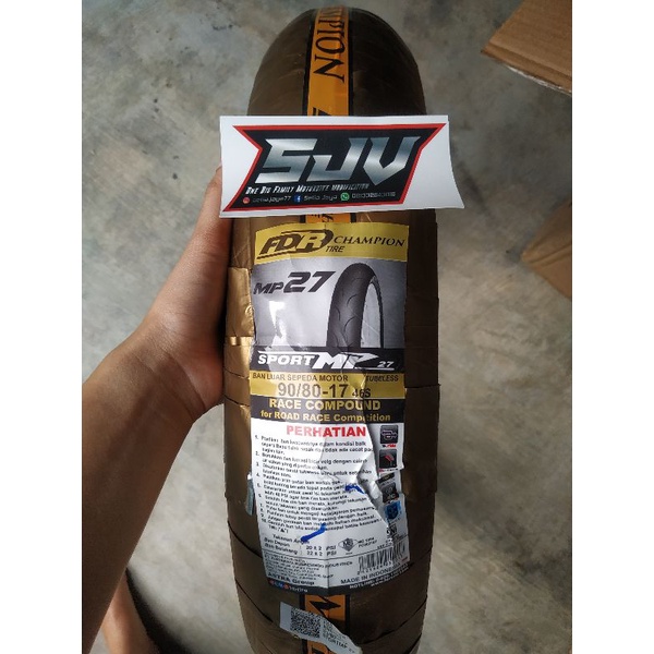 BAN LUAR TUBELESS FDR SPORT MP-27 17-90/80 SOFT COMPUND TERMURAH