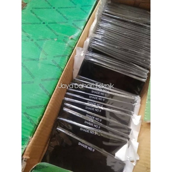 Welding Glass Black Color SHADE No.9 Kaca Las Warna Hitam