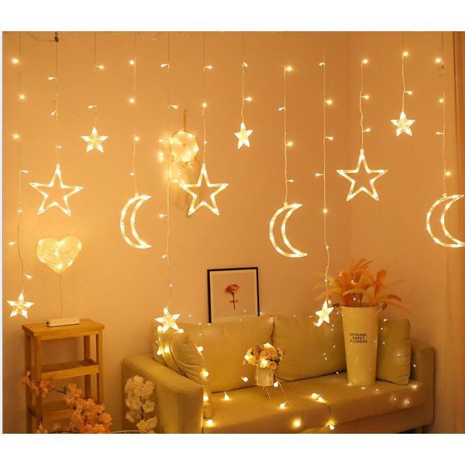 Lampu Natal Tirai Bintang LED Lampu Tumblr Lampu Tidur Lampu Natal Tirai Bintang LED Lampu Tumblr Lampu Tidur