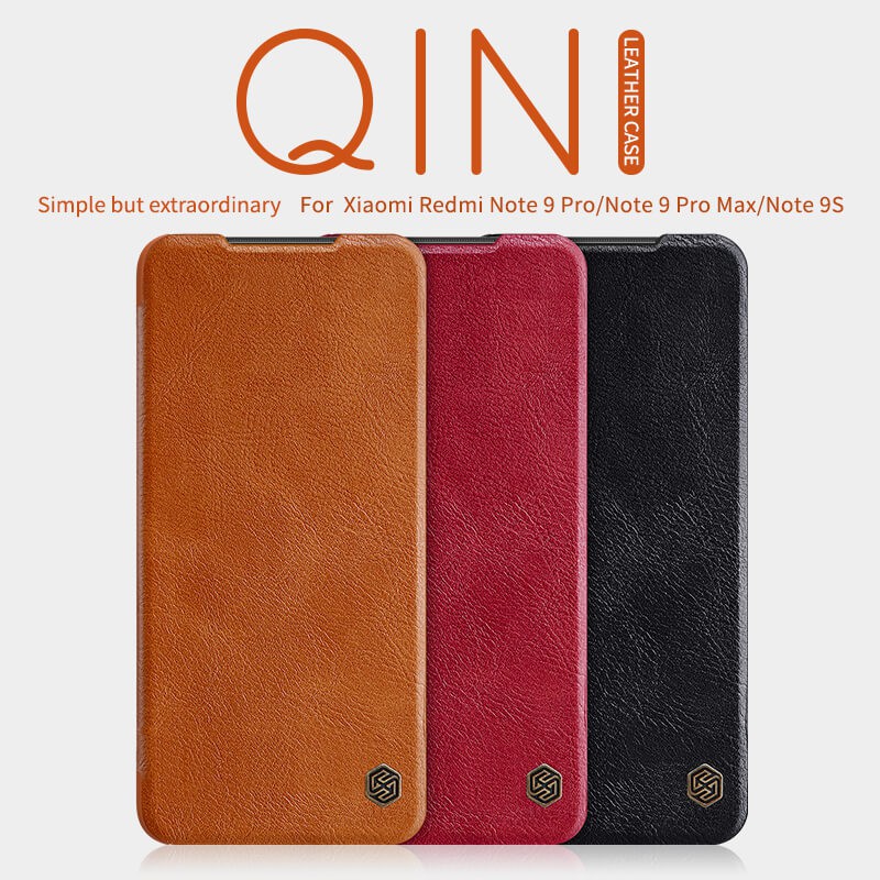 Nillkin Qin Series Leather case for Xiaomi Redmi Note 9 Pro, Redmi Note 9 Pro Max, Redmi Note 9S