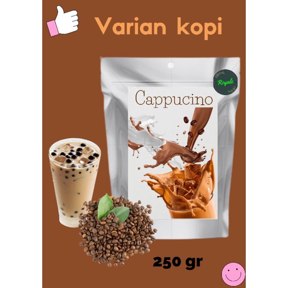 

BUBUK MINUMAN RASA VARIANT KOPI 250 GRAM/BUBUK MINUMAN INSTANT/BUBUK MINUMAN KEKINIAN ANEKA RASA