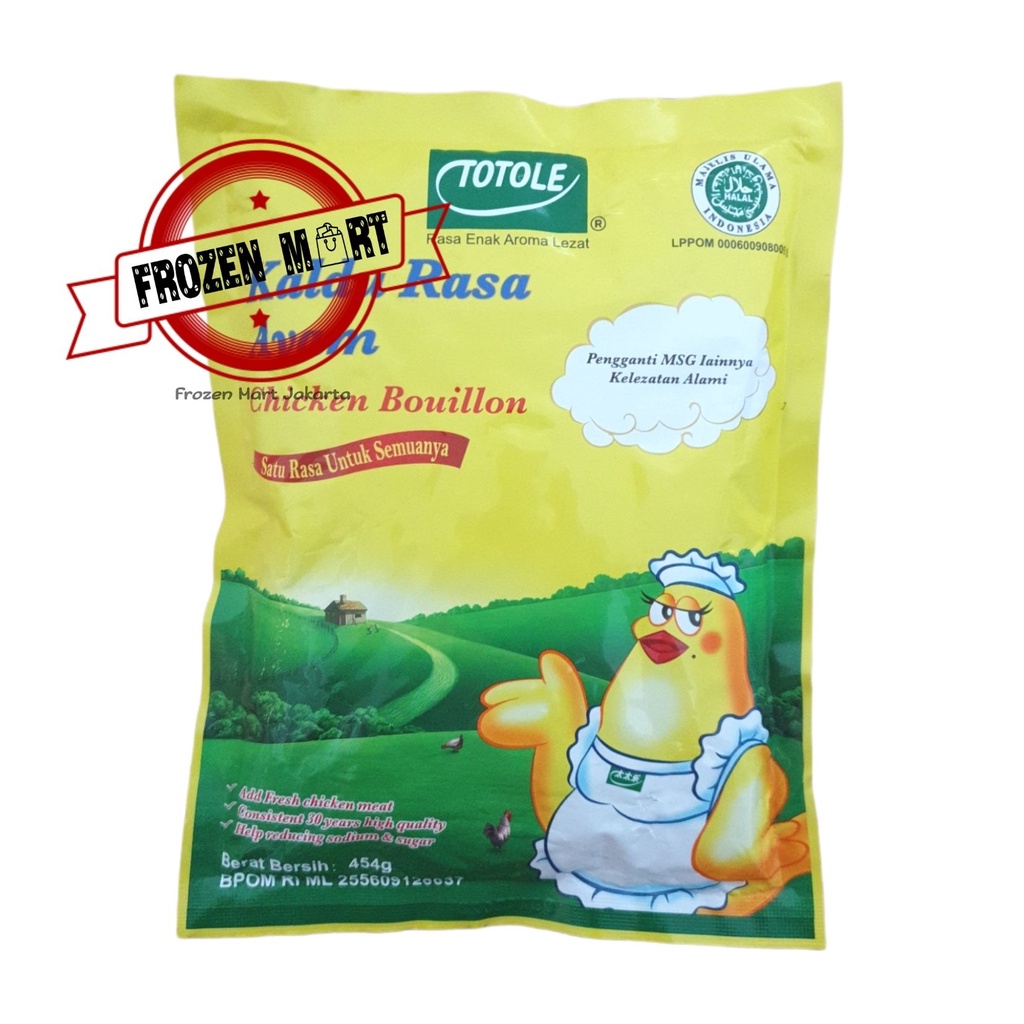 TOTOLE Kaldu Rasa Ayam / Kaldu Ayam Totole / Chicken Powder 454Gr