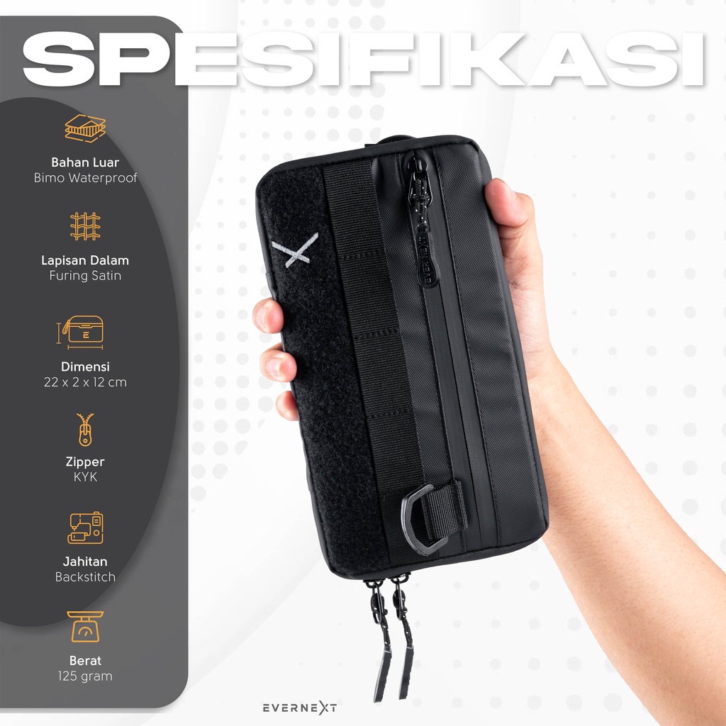 Tas Selempang Pria Sling Pouch Wallet Waterproof Anti Air