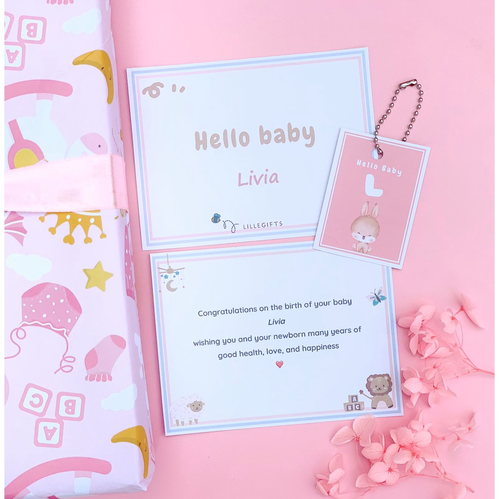 Hampers Bayi Hamper Baby Girl Boy Kado Hadiah Lahiran Perempuan Laki Laki Gift Set Newborn Babygift Perempuan Laki-Laki Parcel Box Kotak Premium Eksklusif Kertas Bungkus Kado Lillegifts Baju Jumper Topi Sepatu Kaos Kaki Bandana Slabber Bib