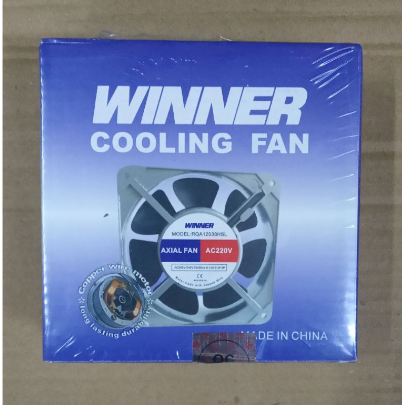 Cooling Fan AC 220 Volt Winner 12x12cm